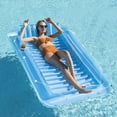 thumbnail image 1 of DFS Inflatable Pool Floats Boat for Adults, Blow Up Tanning Pool Raft Tub with Inflatable Pillow for Family Outdoor, Garden, Backyard Summer Water Party, 1 of 12
