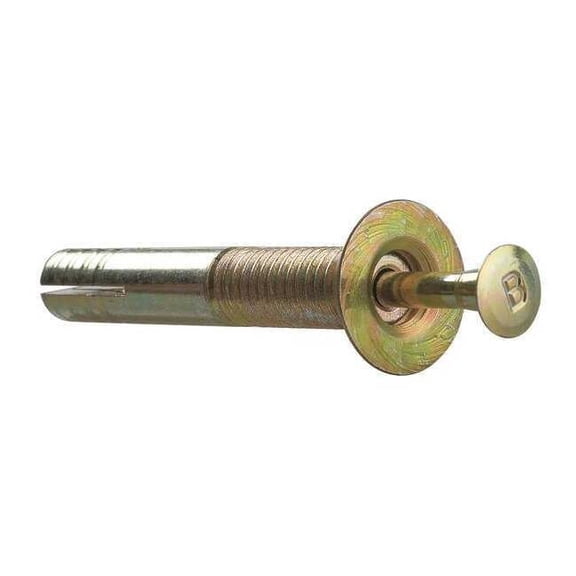 DFS Nail Drive Anchor, 1/4" Dia., 2-3/8" L, Steel Zinc Plated, 10 PK