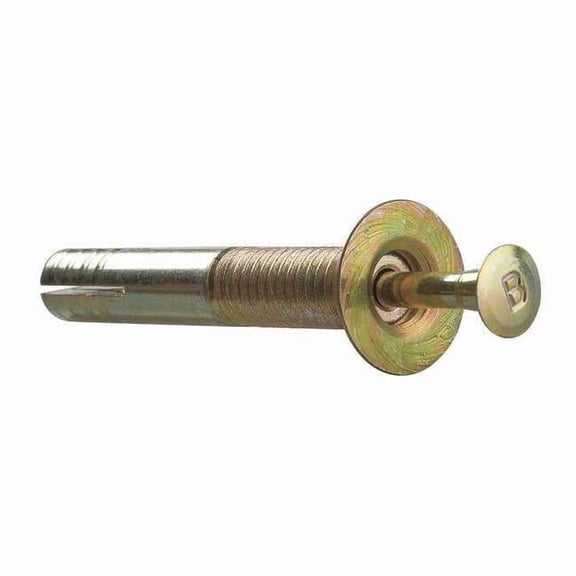 DFS Nail Drive Anchor, 3/8" Dia., 3-1/2" L, Steel Zinc Plated, 5 PK
