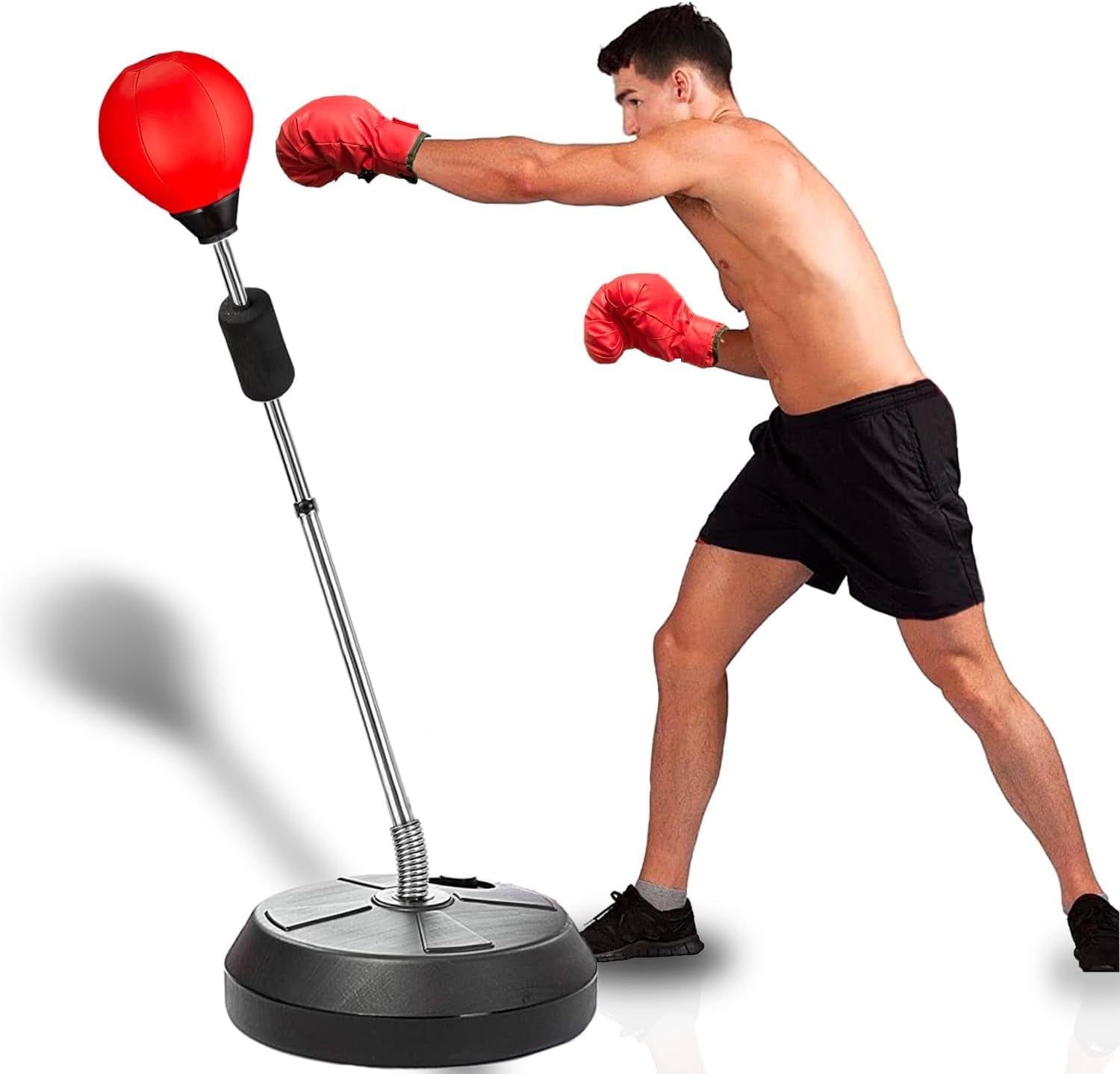 DFS Adjustable Punching Bag w/Stand - Home Gym Training & Stress Relief ...