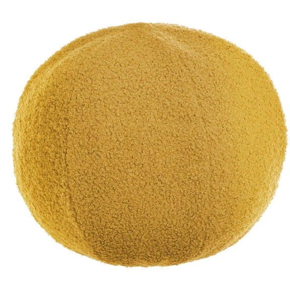 DFS10137DS Stylecraft Home Collection Sphere Plush - Throw Pillow-12 Inches Tall and 12 Inches Wide-Marigold Yellow Finish