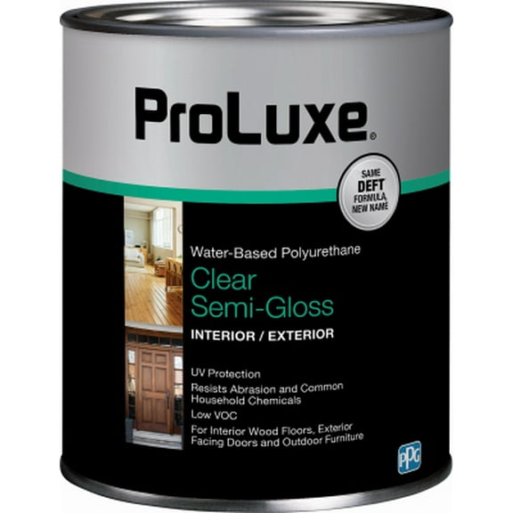 DFT258-04 1 Quart Water Based Semi Gloss Polyurethane
