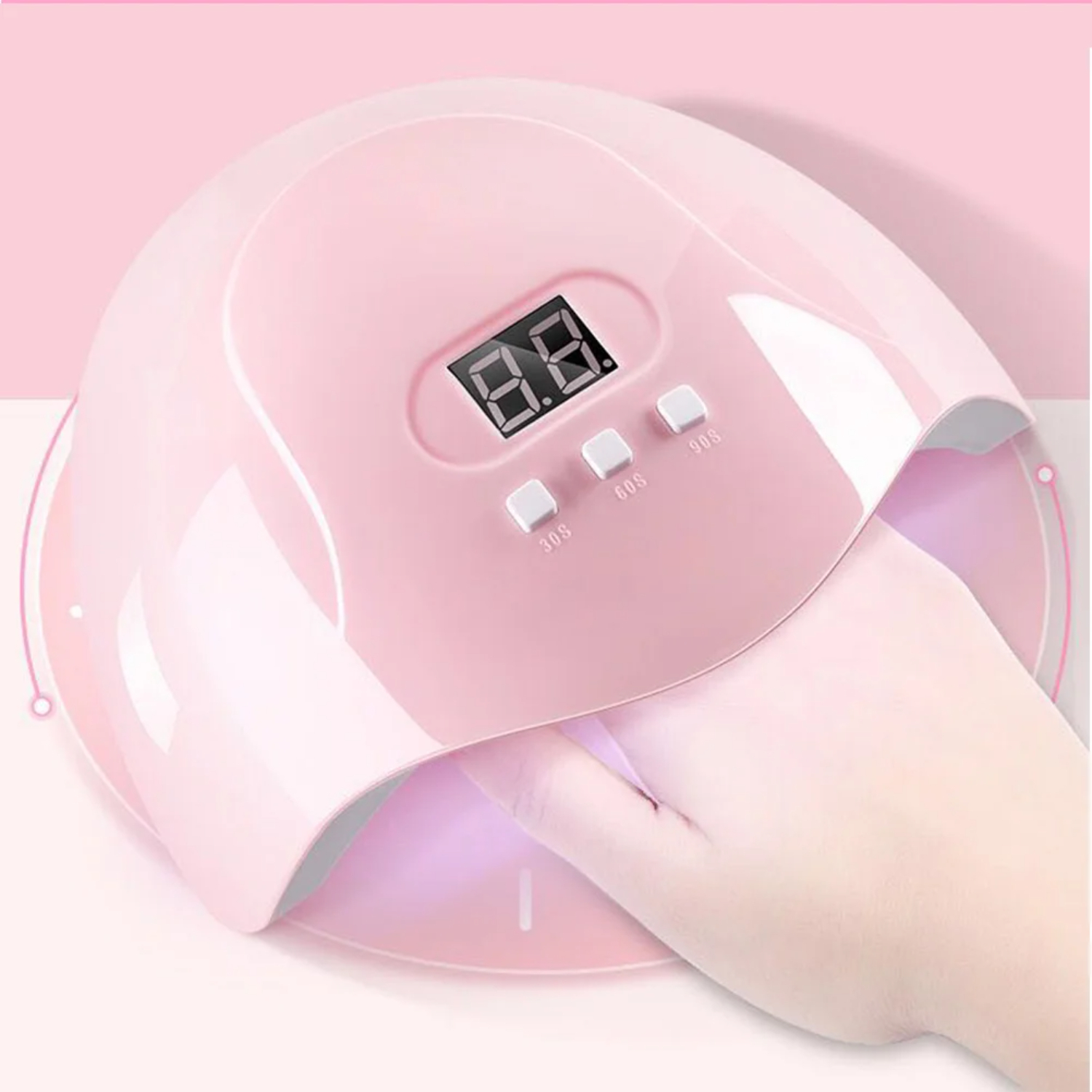 DFUDIEJ Efficient and Convenient 54W Portable Smart UV LED Nail Lamp ...