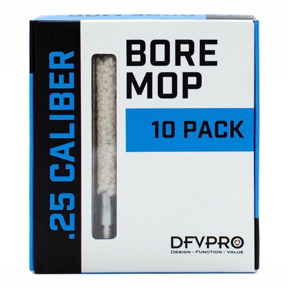 DFVPRO Cotton Bore Mops {.25}, 10 Pack