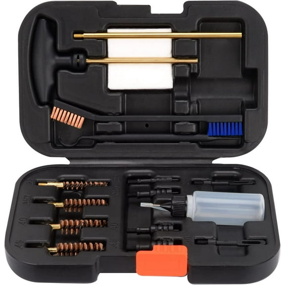 Elite Version Pistol Cleaning Kit 9mm Caliber Gun Cleaning Kit and Handgun Cleaning Kit Portable Brass Brush with Case