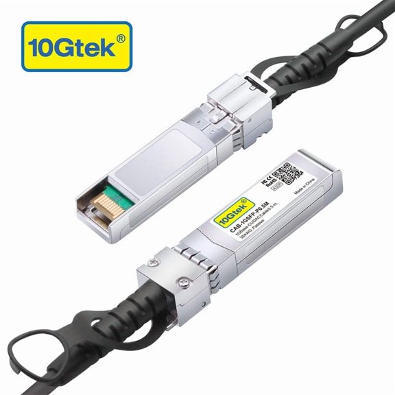 DFVYU-1.25G SFP DAC Twinax Cable - Gigabit Passive Direct Attach Copper Twinax SFP Cable for Cisco SFP-1GBASE-CU0.5M, Ubiquiti UniFi, Fortinet, Netgear, TP-Link and More, 0.5-Meter(1.6ft), 2-Pack