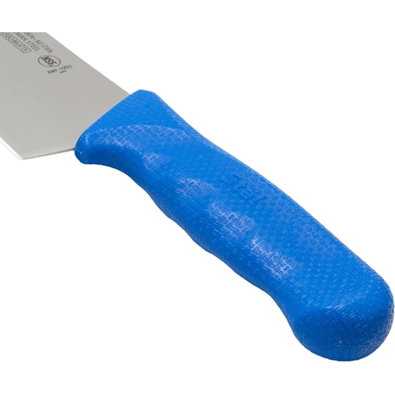 DFVYU-10" Commercial-Grade Chef's Knife with German Steel Blade, Blue