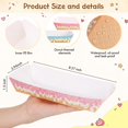 DFVYU-100 Pack Ice Cream Drip Baseball Paper Food Boat 2lb Paper Banana ...