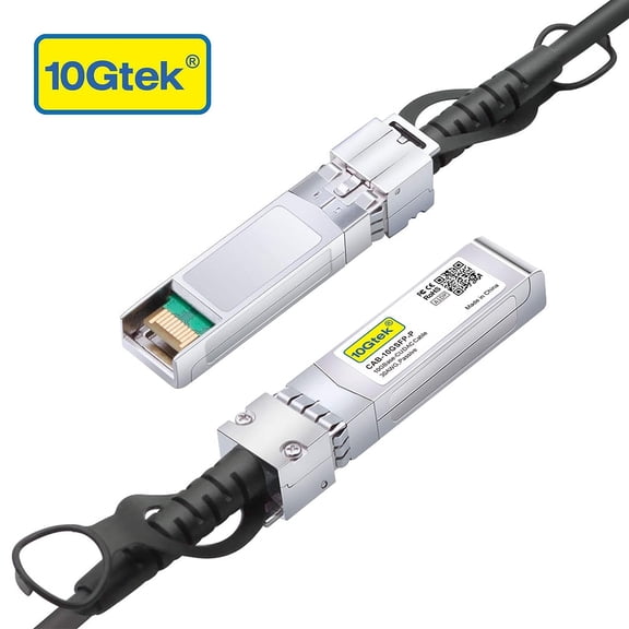 DFVYU-10G SFP+ DAC Cable - 10GBASE-CU Passive Direct Attach Copper Twinax SFP Cable for Cisco SFP-H10GB-CU0.25M, Meraki MA-CBL-TA-0.25M, Fortinet, Ubiquiti UniFi, 0.25-Meter(0.82ft)