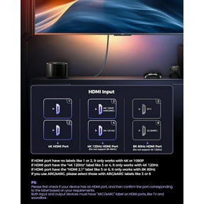 DFVYU-10K 8K HDMI 2.1 Cable 2-Pack 3.3FT, Certified Ultra High Speed HDMI 2.1 Cable [8K@60Hz, 4K@120Hz] eARC/ARC, Dolby Atmos Vision, 48Gbps, HDR, HDCP Compatible for Samsung/Vizio/SoundBar/BluRay