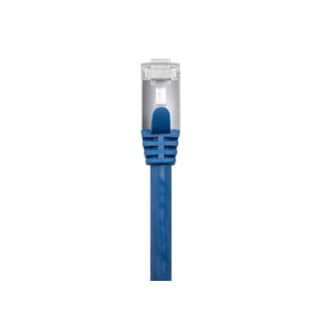 DFVYU-113658 Cat7 Ethernet Patch Cable - 3 feet - Blue | Flexboot RJ45 Stranded 600Mhz S/FTP CMX Pure Bare Copper Wire 26AWG - Entegrade Series (Pack of 2)