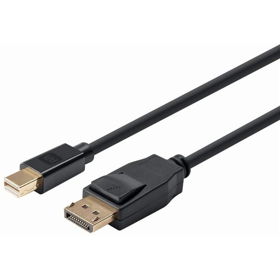 DFVYU-115888 Mini DisplayPort 1.2 to DisplayPort Cable - 1.5 Feet, 4K Capable, Supports 3D Video - Select Series Black (Pack of 2)
