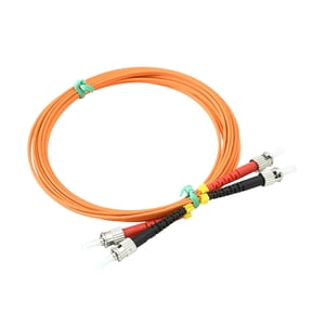 DFVYU-1M ST to ST Fiber Optic Patch Cable Multimode OM1 Duplex 62.5/125m Optical Patch Cord 1G/10G Fiber Optic Cable ST-ST 1 Meter (3.2ft)