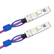 DFVYU-25GBASE-CR SFP28 to SFP28 Passive Cable, for Cisco SFP-H25GB-CU3M, Ubiquiti, Supermicro, Mikrotik, Arista and More, Nylon Braided Jacket, 3-Meter10ft