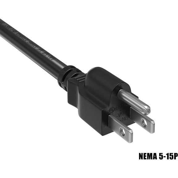 DFVYU-6ft 14 AWG 15A 125V Power Cord Cable NEMA 5-15P to IEC320 C15