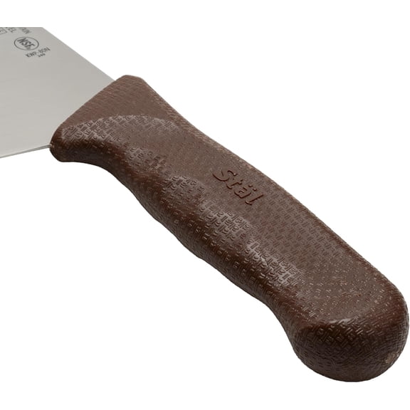 DFVYU-8" Commercial-Grade Chef's Knife with German Steel Blade, Brown