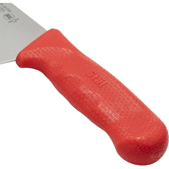 DFVYU-8" Commercial-Grade Chef's Knife with German Steel Blade, Red