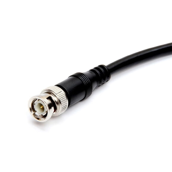 DFVYU-- BNC Cable 12ft RG59U 75 Ohm Coaxial Male to Male Video Cable SDI HD for CCTV Security Camera, DVR, Monitor, Surveillance System, Broadcast Video - Black