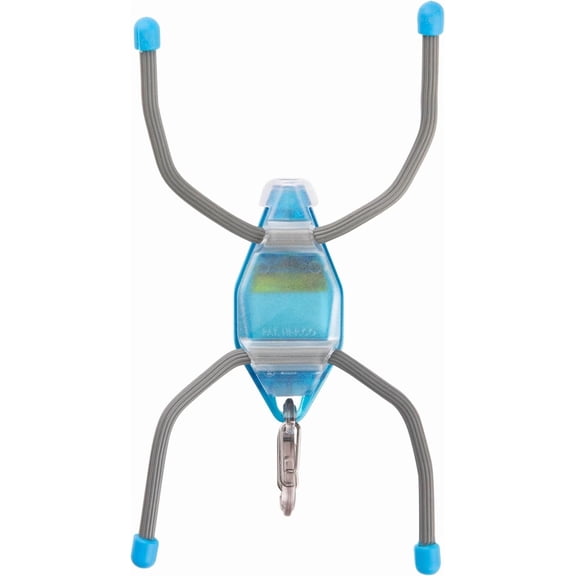 DFVYU-BugLit Rechargeable Micro Flashlight - LED Bug Light for Indoors or Outdoors - Clip On Reading Light - Tent Light for Camping - Task Light with Gear Tie Legs - USB Rechargeable - Bright Blue