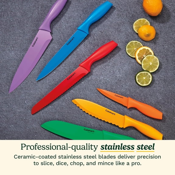 DFVYU-C55-01-12PCKS Collection 12-Piece Knife, Multicolor Advantage-Cutlery-Set, Multi-colored