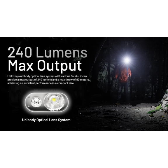 DFVYU-HA11 Ultra Lightweight Dual Beam AA Headlamp- 240 Lumens