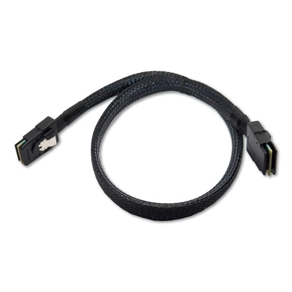 DFVYU-High Performance 36 Pin Data Cable Mini SAS SFF-8087 to SFF-8087 Black Cord (1 Cable, 1 M / 3.2 Feet)