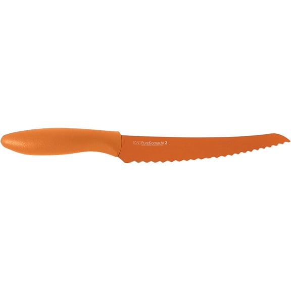 DFVYU-Kai PRO Pure Komachi 2 Bread Knife 8, Wide Serrations are Gentle on Bread, Comfortable Handle Offers Secure Grip in Wet Conditions; Serrated Kitchen Knife