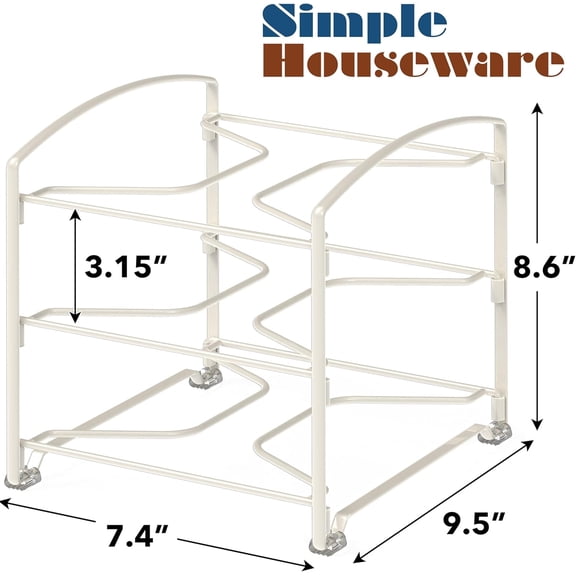 DFVYU-Kitchen Box Organizer Wrap Rack Foil Holder, White, Set of 2
