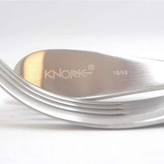 DFVYU-Knork Place Setting Forks (5 Piece), Matte Silver
