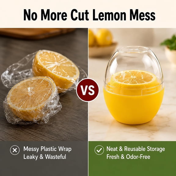 DFVYU-Lemon Keeper Lemon Saver Lemon Storage Containers Reusable Lemon Holder Organizer