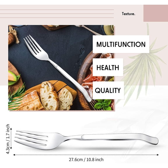 DFVYU-Pastry Jumbo Giant Huge Fork 10.8 Inch Stainless Steel Fork for Mashing Food Whisking Eggs Dishwasher Safe Heat Resistant Baking Serving Mixing for Kitchen Use