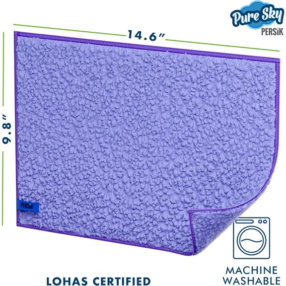DFVYU-Pure-Sky Magic Deep Clean Cleaning Cloth JUST ADD Water No Detergents Needed - Multipurpose Ultra Microfiber Cloth - Stick-Attachable for Mop, or as Handheld Microfiber Towels to Clean Any Su
