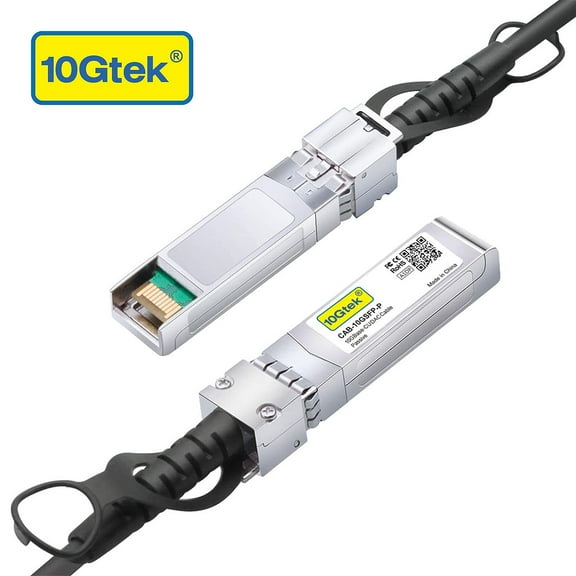 DFVYU-SFP+ DAC Twinax Cable, Passive, Compatible with Arista CAB-SFP-SFP-2M, Ubiquiti UniFi, Mikrotik, Netgear, D-Link, Supermicro, TP-Link and More, 2 Meter(6.5ft)