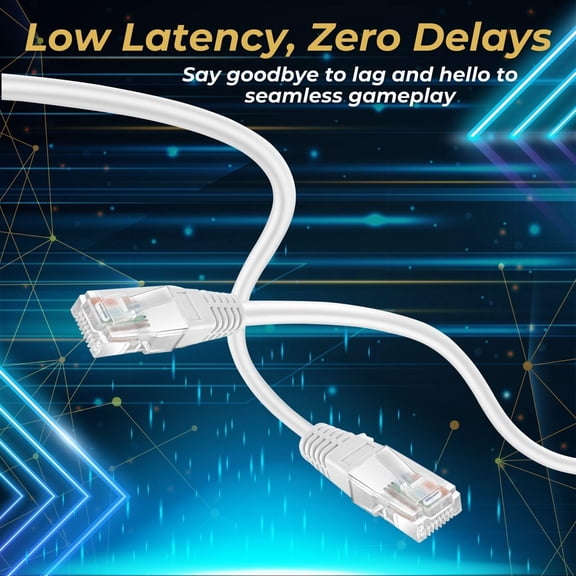 DFVYU-TNP Cat 5e Ethernet Cable 25 ft, Cat 5 Internet Patch Cable Cat5e Cable RJ45 Connector LAN Network Cable Cat5 Wire Patch Cord Snagless Computer Ether Wire (25 Feet White)