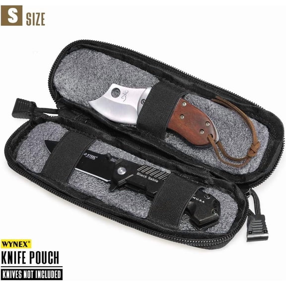 DFVYU-Tactical Small Molle Pouch Nylon Knife Sheath Flashlight Holder Multi Tool Pouch Mini Ifak for Belt Epipens Carrying Case Molle Attachment Gear