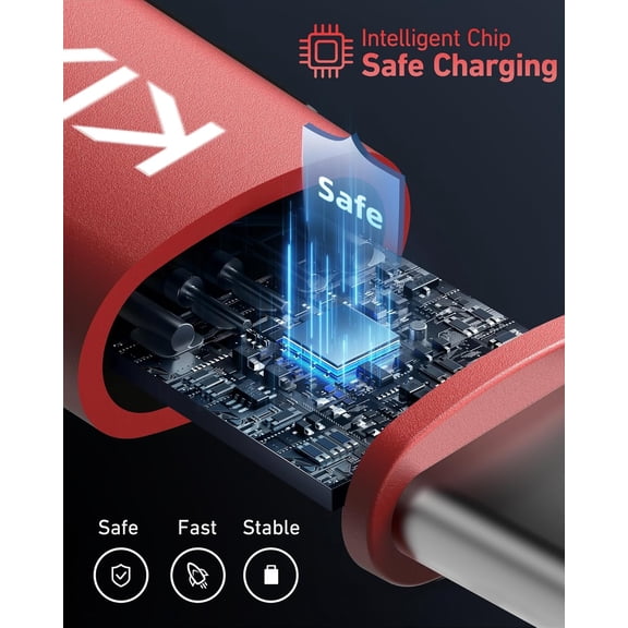 DFVYU-USB A to USB C Cable 3FT/6FT, 2Pack Coiled USB C Cable for Car, Braided USB to USB C Cable Fast Charging Cord Compatible with iPhone 17 16 15/iPad/Samsung Galaxy/Google Pixel and More USB C Dev