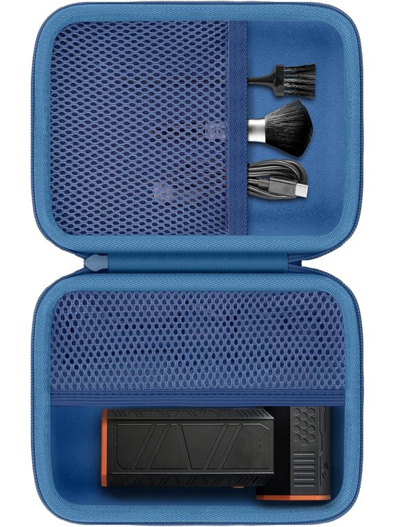 -for WOLFBOX MF100/MF50/MF60/MF70 Electric Air Duster Hard Storage Case(Blue Case)