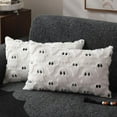 DFXSZ Halloween Pillow Covers 16x16 inch Set of 2 White Ghost Throw