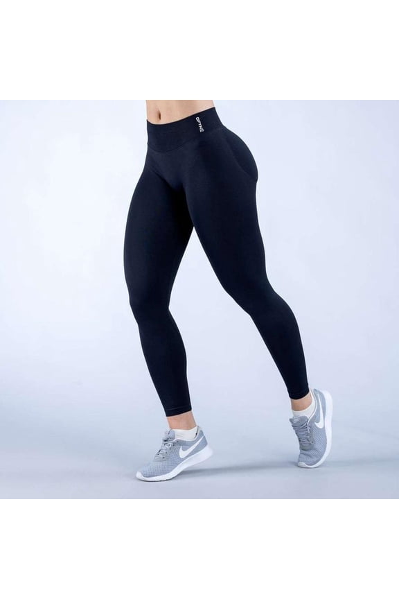 DFYNE Impact Leggings - Butt-Lifting High-Waisted Seamless for Snatched Look Gym Shorts Women's Activewear Nylon Material All Seasons