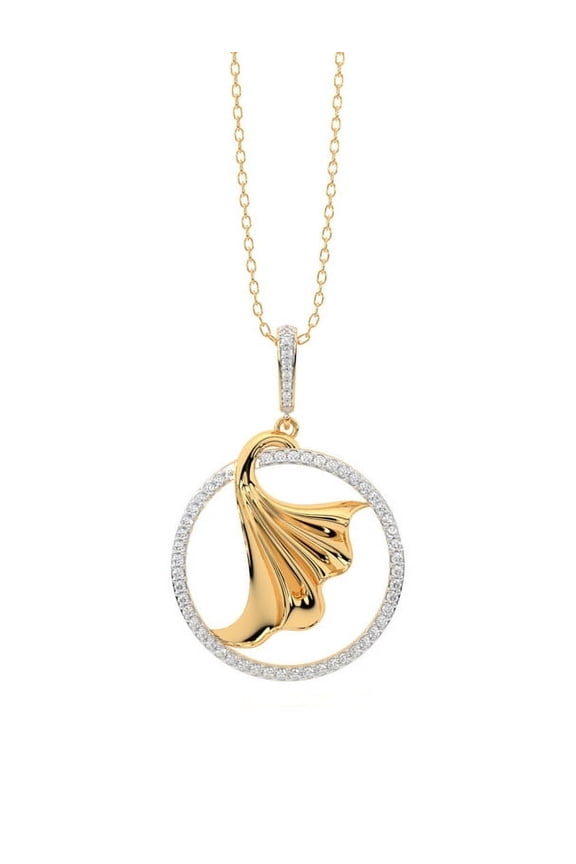 Gold Flower Necklace for Women Gold Plated Diamond Necklace Christmas Gift.