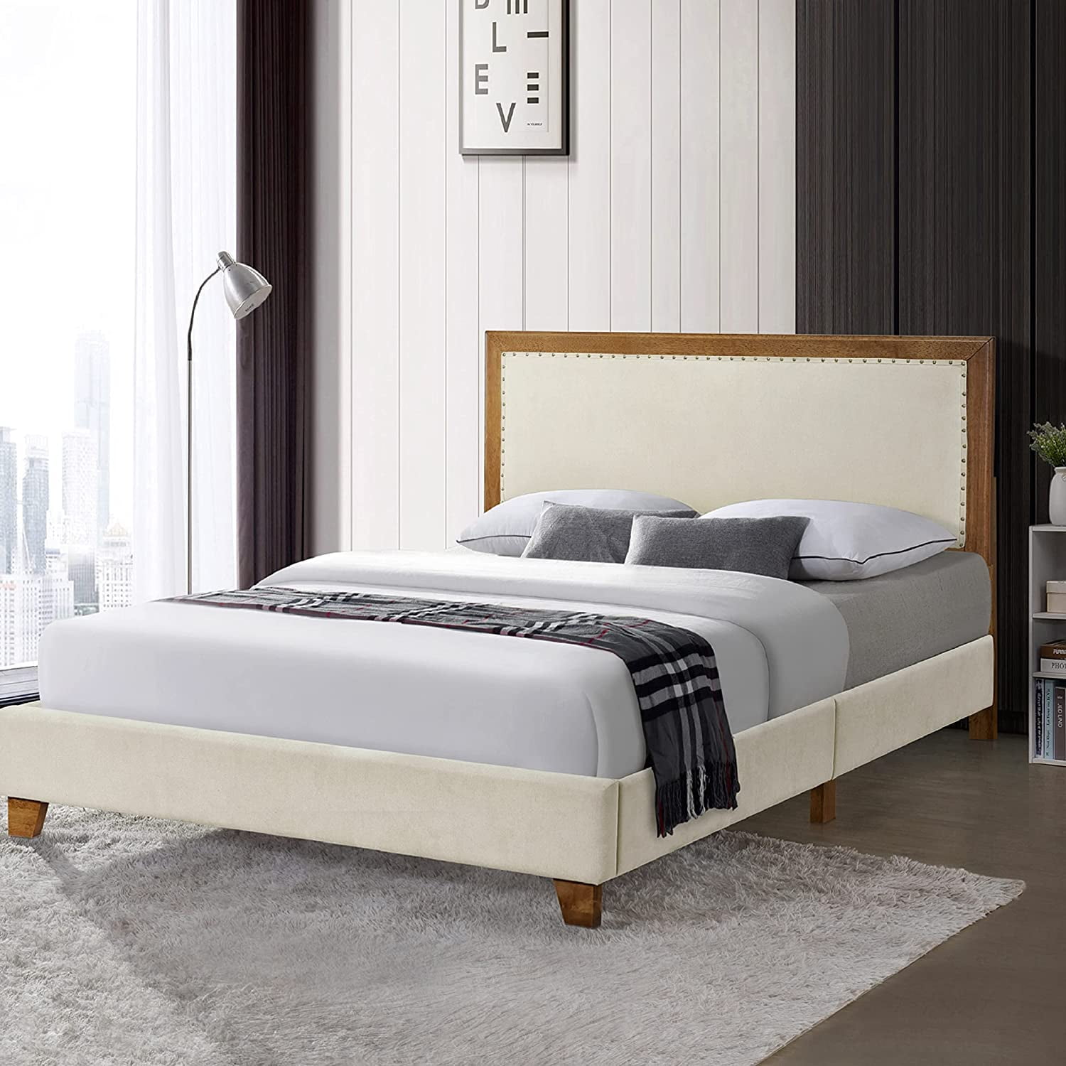 Gabriel solid wood low profile platform bed deals