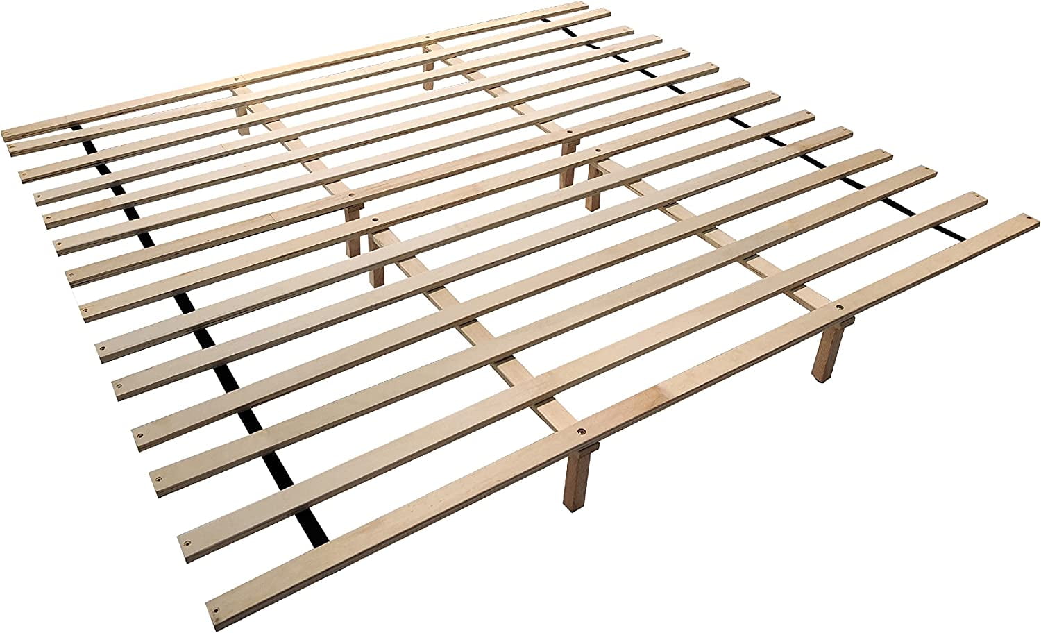 DG Casa King Size Wood Slat Support, 14 Slats, 2 Center Legs for Extra