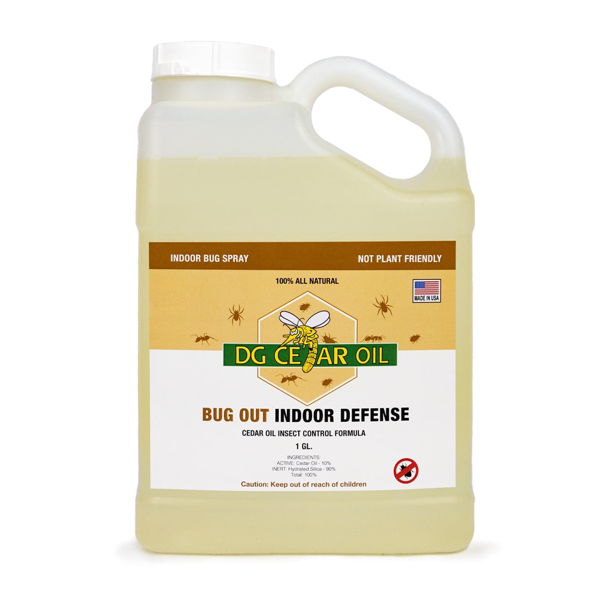 DG Cedar Oil Bug Out Indoor Defense Bug Spray One Gallon