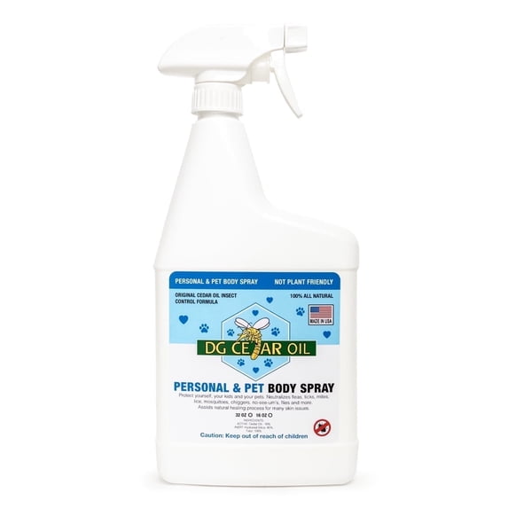 DG Cedar Oil Personal and Pet Insect Repellent - 32 oz Bottle