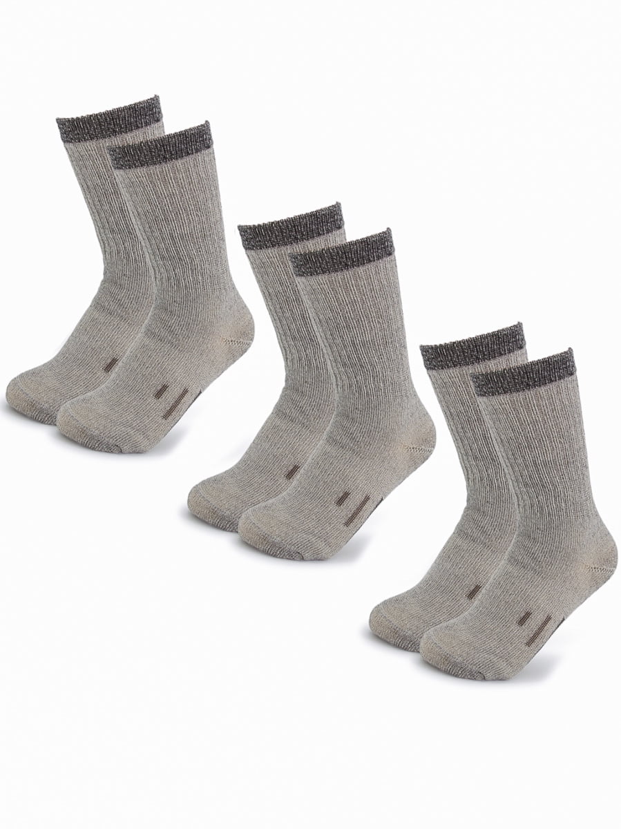 DG Hill 3 Pairs Thermal 80 Merino Wool Kids Socks