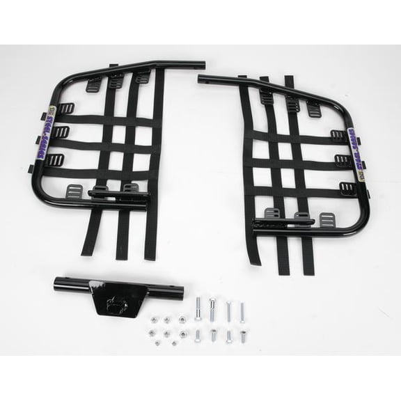 DG Performance 54-4600 Steel Nerf Bars - Black Bar - Black Web
