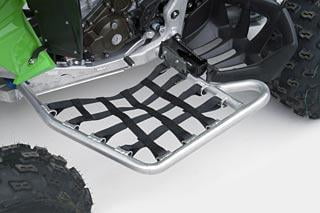 DG Performance 602-2130 Fat Series Alloy Nerf Bars - Silver Bar - Black Web