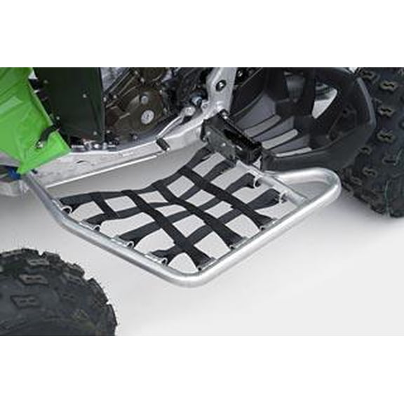 DG Performance 602-2130 Fat Series Alloy Nerf Bars - Silver Bar - Black Web