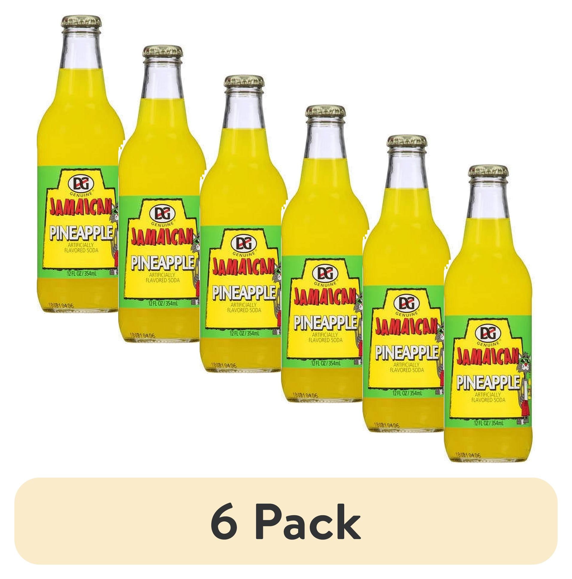 (6 pack) DG Pineapple Flavored Soda, 12 oz
