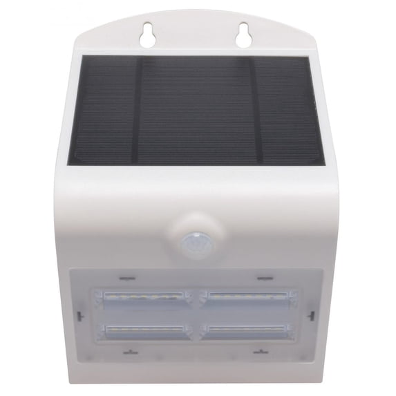 DG0132 Valterra Solar Led Wall Light With Built-In Motion Sensor - 3.2 Watt, 400 Lumens, White